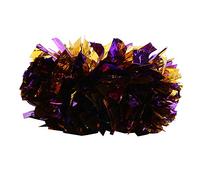 XZXCVN Pompons Cheerleading Doubles Têtes, Lot de 2, Balles Fleurs Métalliques Colorées, Accessoires Sportifs - Léger et Durable, Atmosphère Animée pour Matchs et Fêtes