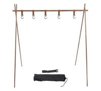 XZXCVN Râtelier Suspendu Léger pour Camping, Support en Alliage d'Aluminium, Crochet Réglable, Structure Tripode Pliable - Forte Capacité de Charge, Résistant et Polyvalent, Idéal pour