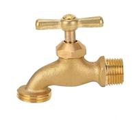 XZXCVN Robinet d'Arrosage 1 / 2in MIP, 3 / 4in MHT, Raccord de Plomberie en Laiton - Durable, Facile à Installer, Usage Extérieur Jardin et Irrigation
