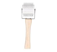 XZXCVN Rouleau Désoperculateur avec Aiguilles INOX pour Apiculture 28 cm Bois Poignée Confort Extraction Efficace du Miel Facile à Utiliser Léger Transportable pour Ruches et Exploitation
