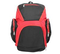 XZXCVN Sac à Dos de Basket - Ball Multifonctionnel Grand Volume Noir Rouge, Poches Multiples, Compartiments de Rangement - Résistant et Pratique, Confortable avec Bretelles Doubles, Ada