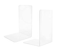 XZXCVN Serre - Livres Acrylique Transparent, Support Livre 18,4 x 12 x 12 cm, Lot de 2 - Conception Robuste et Durable, Idéal pour Bureau et Maison