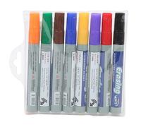 XZXCVN Stylos Marqueurs Effaçables 8 Couleurs Vives, Feutres Multifonctions, Séchage Rapide, 14cm - Double Usage, Écriture Fluide, Idéal Présentations et Graffiti