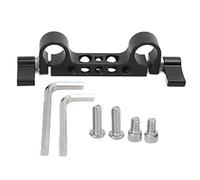 XZXCVN Support de Serrage pour Tige Railblock de 15 mm avec Filetage de 1/4 po et 3/8 po pour Support d'épaule d'appareil Photo Reflex numérique de 15 mm