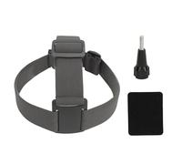 XZXCVN Supports Caméra Sportive Tête Ajustable, Sangle Elastique Respirante, Rotation 360 Degrés, Compatible Universelle - Confort Optimal, Matériau ABS Durable, Idéal Cyclisme et (Grise)