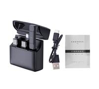 XZXCVN Système Microphone sans Fil 2.4G, Double Micro - Cravate Omnidirectionnel, Auto Appairage, Suppression Bruit, Portée 100M - Transmission Stable, Enregistrement Haute Fidélité, Id (Type-C)