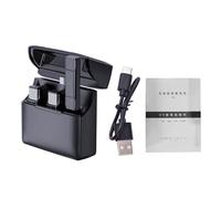 XZXCVN Système Microphone sans Fil 2.4G, Double Micro - Cravate Omnidirectionnel, Auto Appairage, Suppression Bruit, Portée 100M - Transmission Stable, Enregistrement Haute Fidélité, Id (iOS)