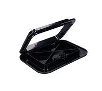 XZXCVN Trappe de Visite de Pont de Bateau, verrou de pontet, résistant aux UV, Noir 375 x 270 mm - Ouverture 180° Charnière, Joint Étanche, Installation Facile pour Loisirs Nautiques