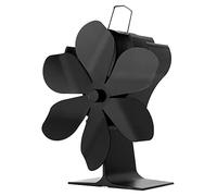 XZXCVN Ventilateur De Cheminée Noir, 6 Lames, Propulsé Par Chaleur, Distribution Efficace De La Chaleur, Silencieux - Autoalimenté Sans Électricité, Haute Résistance Thermique, Pour