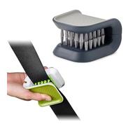 Xzyden Brosse de nettoyage pour ceinture de sécurité de voiture, outil de lavage double face en forme de U, brosse de nettoyage multifonctionnelle pour couverts, accessoire de voiture universel