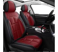 XZYNB Housse Siège Auto pour Nissan Rogue 2007-2009 2010 2011 2012 2013, 5-Places Cuir PU Avant Arrière Complète Housse Siège,Imperméable Respirante, Black + Red