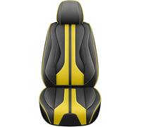 XZYNB Housse Siège Auto pour Suzuki Ignis 2017-2018, 5-Places Cuir PU Avant Arrière Complète Housse Siège,Imperméable Respirante, Black + Yellow