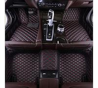 XZYNB Tapis Cuir Couverture Complète pour Porsche Panamera Fences on Both Sides 2009-2015 2016, Tapis Personnalisés Antidérapants, Accessoires Intérieurs,Black-Red