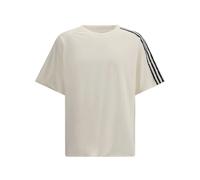Y-3, Homme, Tops, Blanc, Taille: XL Raw Edge 3 Stripes Short Sleeve Tee