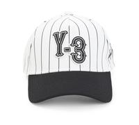 Y-3 - Pinstripe Cap - Homme - Accessoires - Blanc - Taille: ONE Size