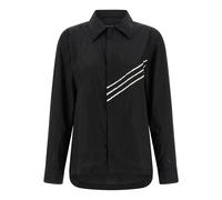Y-3 - Raw Edge 3 Stripes Shirt - Femme - Blouses et Chemises - Noir - Taille: 40 FR