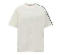 Y-3 - Raw Edge 3 Stripes Short Sleeve Tee - Homme - Tops - Blanc - Taille: S