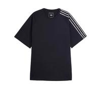 Adidas, Homme, Tops, Noir, Taille: XL T-shirt à Manches Courtes Bord Brut 3 Bandes