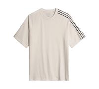Y-3 - T-shirt à manches longues à bords francs et 3 bandes - Homme - Tops - Blanc - Taille: L