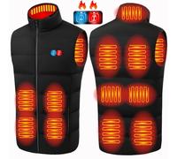 Y.A. LOTUS Gilet chauffant pour homme et femme, gilet chauffant sans manches, veste chauffante Usb pour l'extérieur, randonnée, moto, chasse, camping, ski - XL (Pas De Batterie)