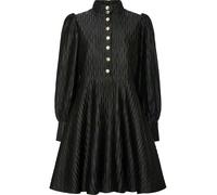 Y.A.S Y. A.S Y. A.S Black High Neck Puff Sleeve Satin Dress Black EU 44 (UK 16)