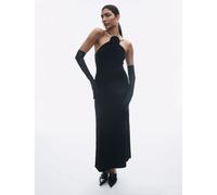 Y.A.S Y. A.S Y. A.S Black Sleeveless Velvet Corsage Detail Maxi Dress Black EU 40 (UK 12)