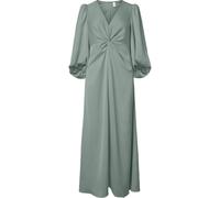 Y.A.S Y. A.S Y. A.S Green Ruched Half Sleeve Maxi Dress Green 42