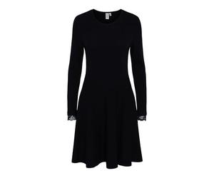 Y.A.S YASBECCO L/S Knit Dress Robe, Noir, M Femme