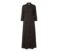 YAS Robe-chemise 'YASSAVANNA' marron / noir, Taille 42