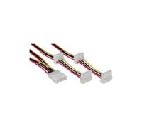 Y-cable - Répartiteur d'alimentation - alimentation interne 4 plots (F) pour alimentation interne 4 plots (M) - 1 m - connecteur à 90°