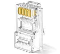y- Câble réseau RJ45 - Prise modulaire - Connecteur de câble Ethernet - Connecteur en verre Utp modulaire de 8 non blindés pour adaptateur PC