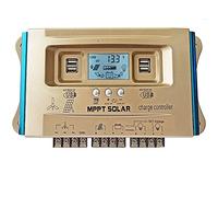 Y&H 40A Contrôleur de Charge Hybride Solaire et Éolienne, Double USB, MPPT, Régulateur Panneau Solaire, Batterie 12V-60V