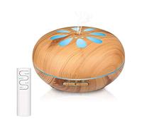 Y-H 550ML Diffuseur d'huiles essentielles Humidificateurs de grain de bois Brume fraîche Humidificateurs Télécommande Diffuseurs d'arômes