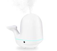 Y-H Humidificateur Humidificateur Brume Silencieux Cool Brume d'Huile Essentielle 7 Couleurs Veilleuse Mignon Baleine pour Chambre Bébé Enfants