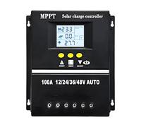 Y&H Régulateur de charge solaire MPPT 100 A 12V 24V 36V 48V Écran LCD Batterie Régulateur intelligent Max 100V Entrée double USB pour plomb-acide/lithium