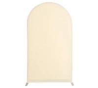 Y- Housse de protection pour mariage de 1,8 m - Housses réglables pour support de mariage, partie supérieure ronde pour décoration de banquet, fête d'anniversaire, couleur crème