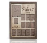 Y&K Homish Cadre photo en bois pour l'année scolaire pour remise de diplôme, de la maternelle à la 12e année, cadeaux et décoration de fête (marron)