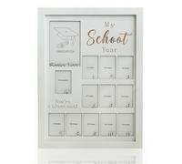 Y&K Homish Cadre photo en bois pour l'année scolaire pour remise de diplôme, de la maternelle à la 12e année, cadeaux et décoration de fête (blanc)