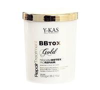 y-kas bbtox Gold Hair Repair Treatment Pro Repair Mask Keratin and Ojon Oil 1 kg