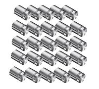 Y- Lot de 100 paquets de vis publicitaires supports de clous acryliques en verre pour œuvres d'art en verre et affiches (3/4 x 1 pouce)