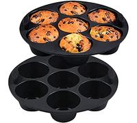 Y- Lot de 2 moules en silicone réutilisables pour friteuse à air, four, marmite de 8,4 pouces