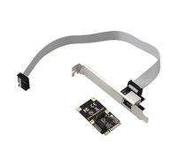 y-luck y- Adaptateur réseau Ethernet pour ordinateur de bureau, carte réseau mini PCIe Gigabit 2,5 G, adaptateur LAN RJ-45 pour jeux de serveur RJ-45