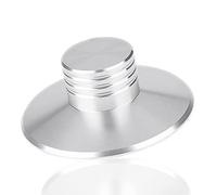 y-luck Y- Tourne-disque vinyle LP, stabilisateur de disque en métal équilibré, pince de poids, tourne-disque HiF argent