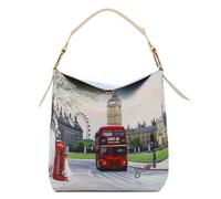 Y Not? Sac bandoulière 'Yesbag' mastic / gris / vert gazon / rouge foncé, Taille One Size