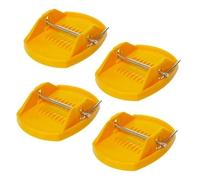 Y-Nut Lot de 4 patins de cric de caravane robustes pour éviter de s'enfoncer dans un sol mou, coussinets de stabilisation robustes et stables pour pieds de caravane avec broches