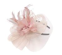 Y Pen Rubans Mesh Femmes Chapeau et Plumes Mode Mariage Bibi N Party Caps Drift Hat, Orange, Taille unique