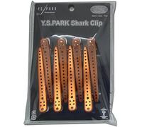 Y.S.Park Lot de 8 pinces à cheveux requin (métal orange)