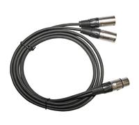 Y Splitter Micro Câble Audio Adaptateur Cordon Super Longue Flexible XLR Broches 1 Femelle à Double 2 Mâle 3FT Câbles à Fibers Optiques DVI