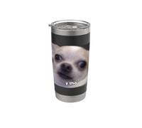 Y Tho Chien Drôle Chihuahua Flou Meme Espagnol Gobelet isotherme en acier inoxydable double paroi