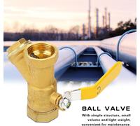 Y Type Laiton Filtre Vanne à bille 1 BSP DN25 femelle pour eau gaz huile